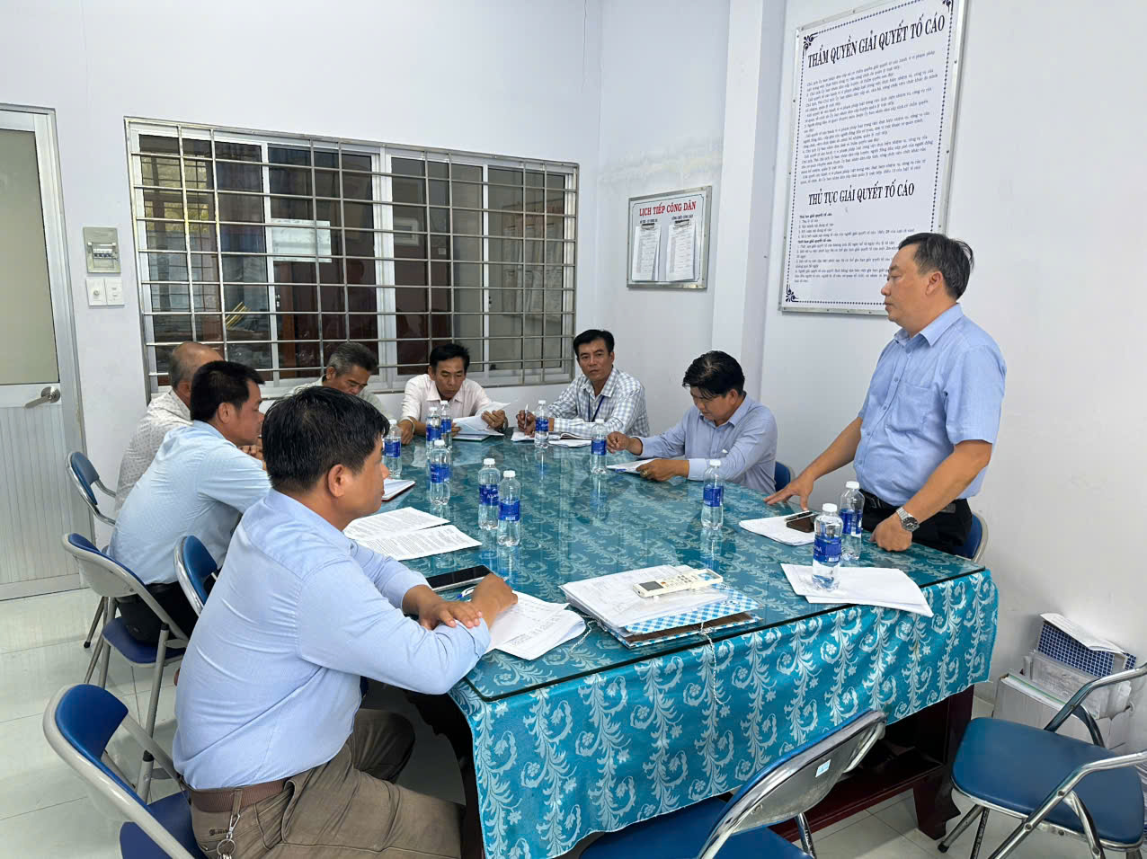Kiểm tra, thẩm định các tiêu chí xã nông thôn mới kiểu mẫu tại xã Hậu Mỹ Phú